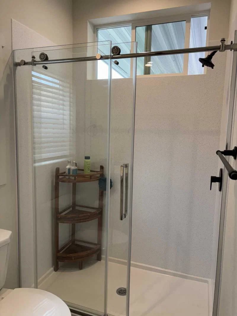 Private oasis on corner lot in the village green 55+  home features