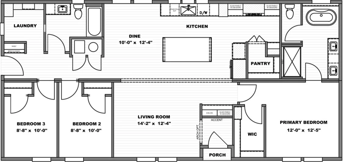 Winston floor plan home features