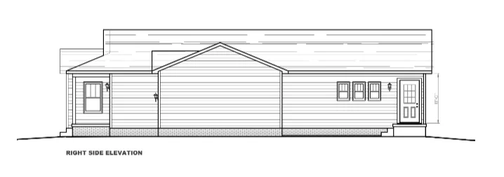 Magnolia r elevation and exterior home features